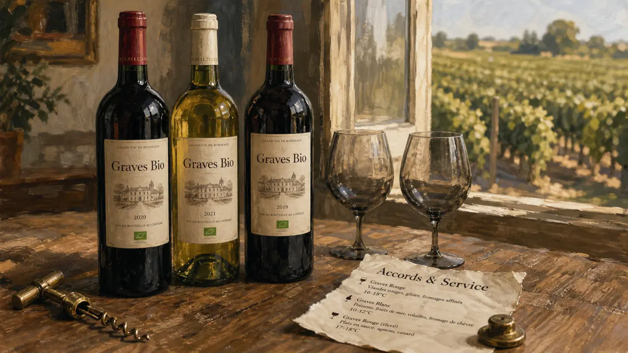 Château de l'hospital - vins de graves bio, bouteilles rouge et blanc, accords & service
