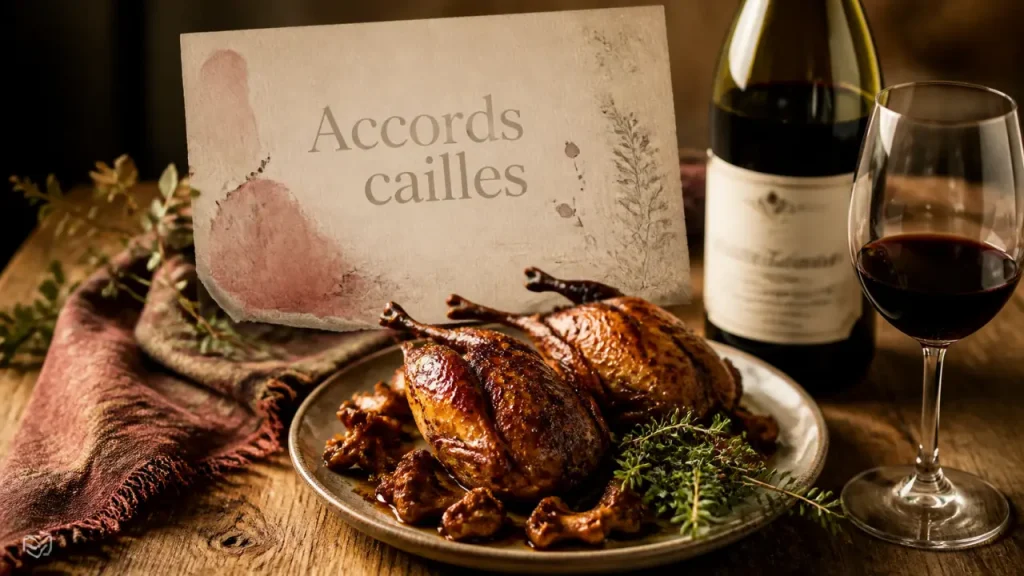 Quel vin servir avec des cailles rôties, farcies ou en sauce ?