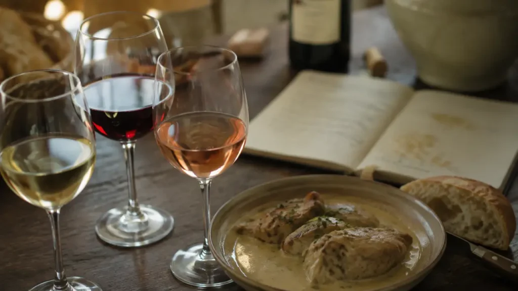 Les accords mets et vins Olivier Bompas : textures de plat et verres à vin