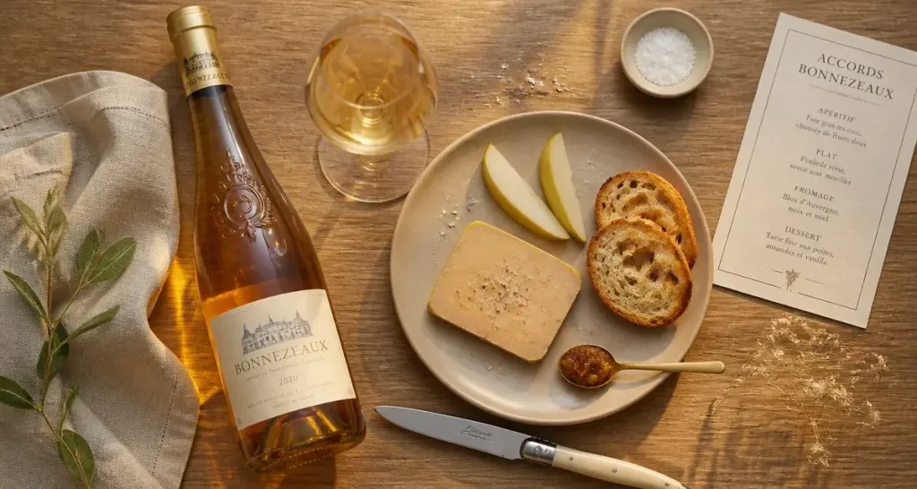 Le Bonnezeaux dépasse le foie gras, des accords salés aux desserts peu sucrés