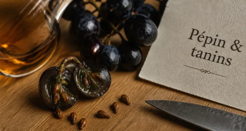 Pépins de raisin en vin nature : simple résidu ou pilier de la structure tannique ?