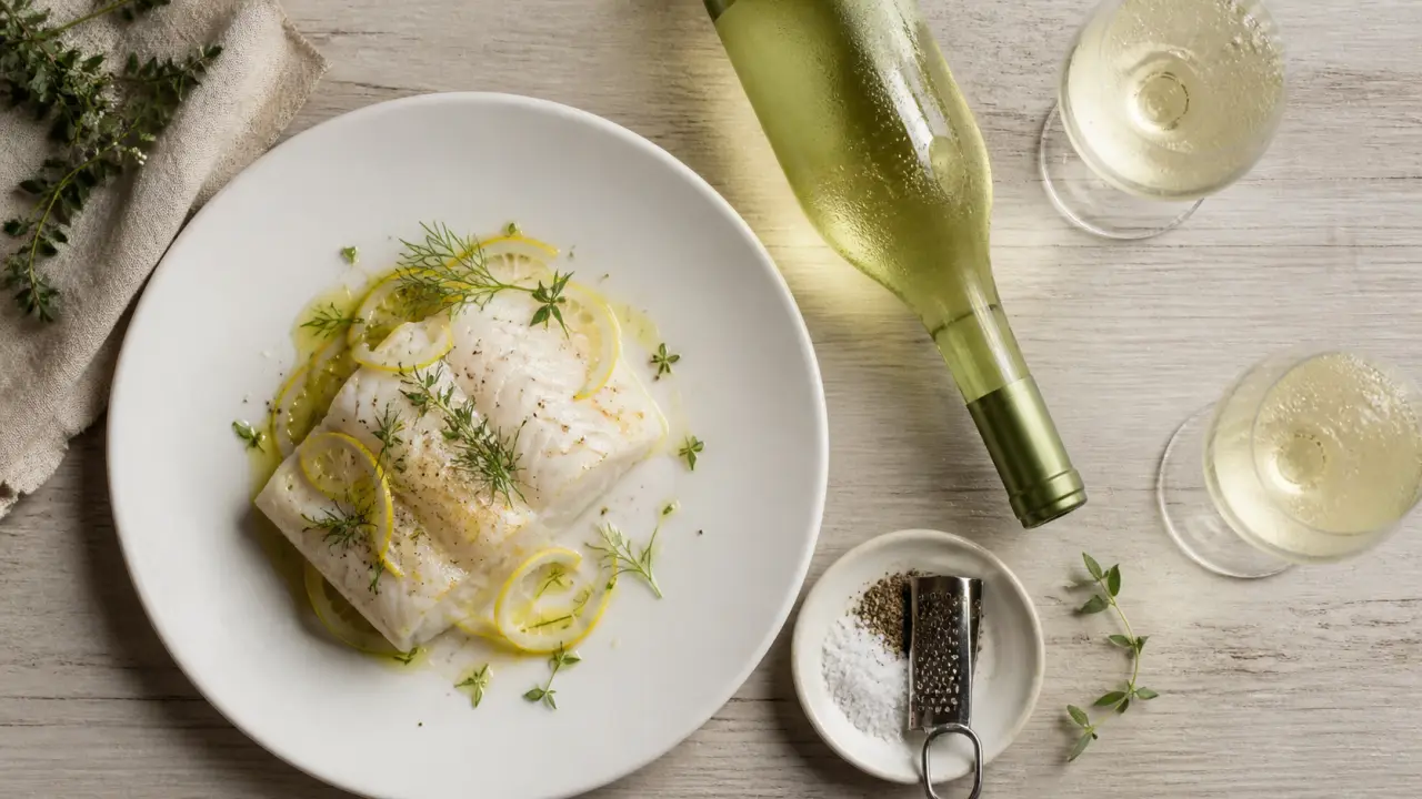 Quel vin servir avec du cabillaud : cabillaud au citron et vin blanc