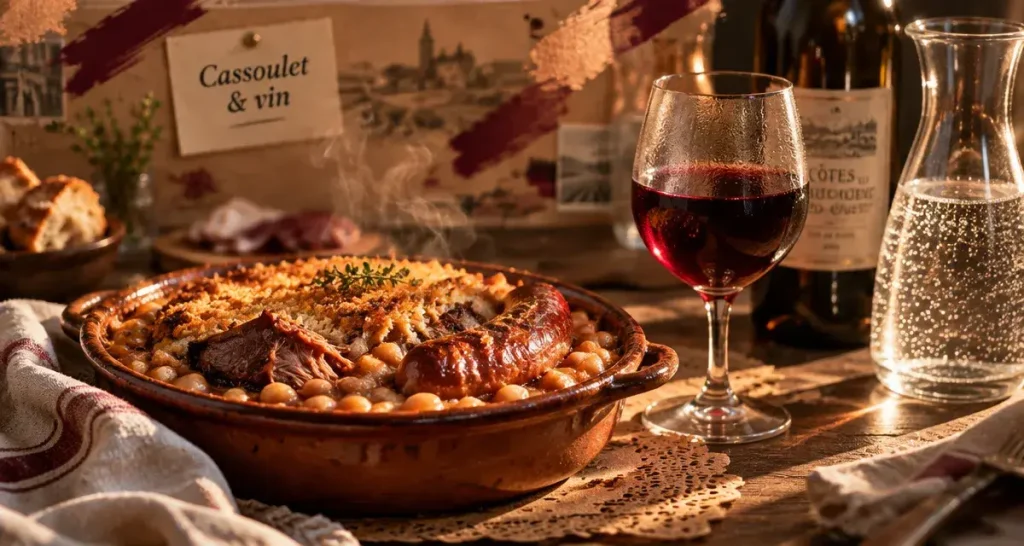 Que boire avec un cassoulet : vin rouge Sud-Ouest, blanc sec ou bulles
