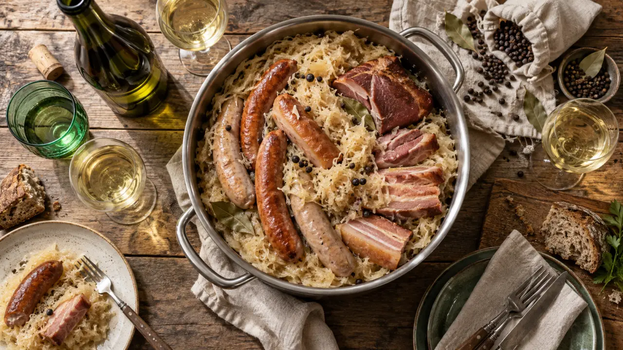 Vin blanc pour choucroute au riesling sec