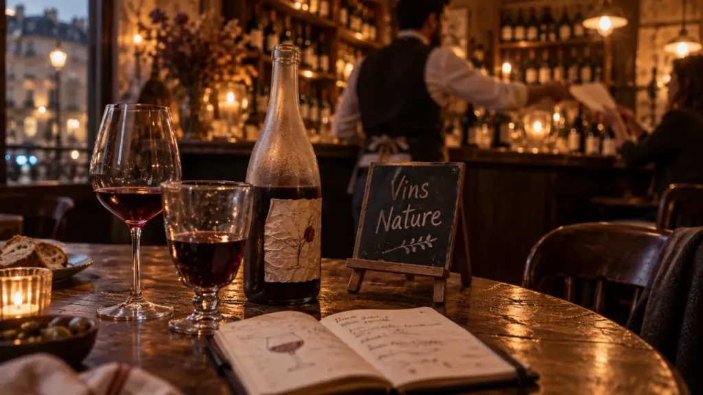 Vins nature Lyon 1er Terreaux : bar à vin et carnet de dégustation